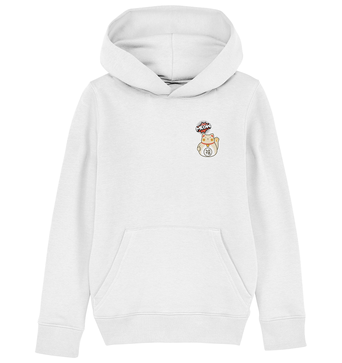 MEOW - Lucky Cat - Kids Basic Hoodie
