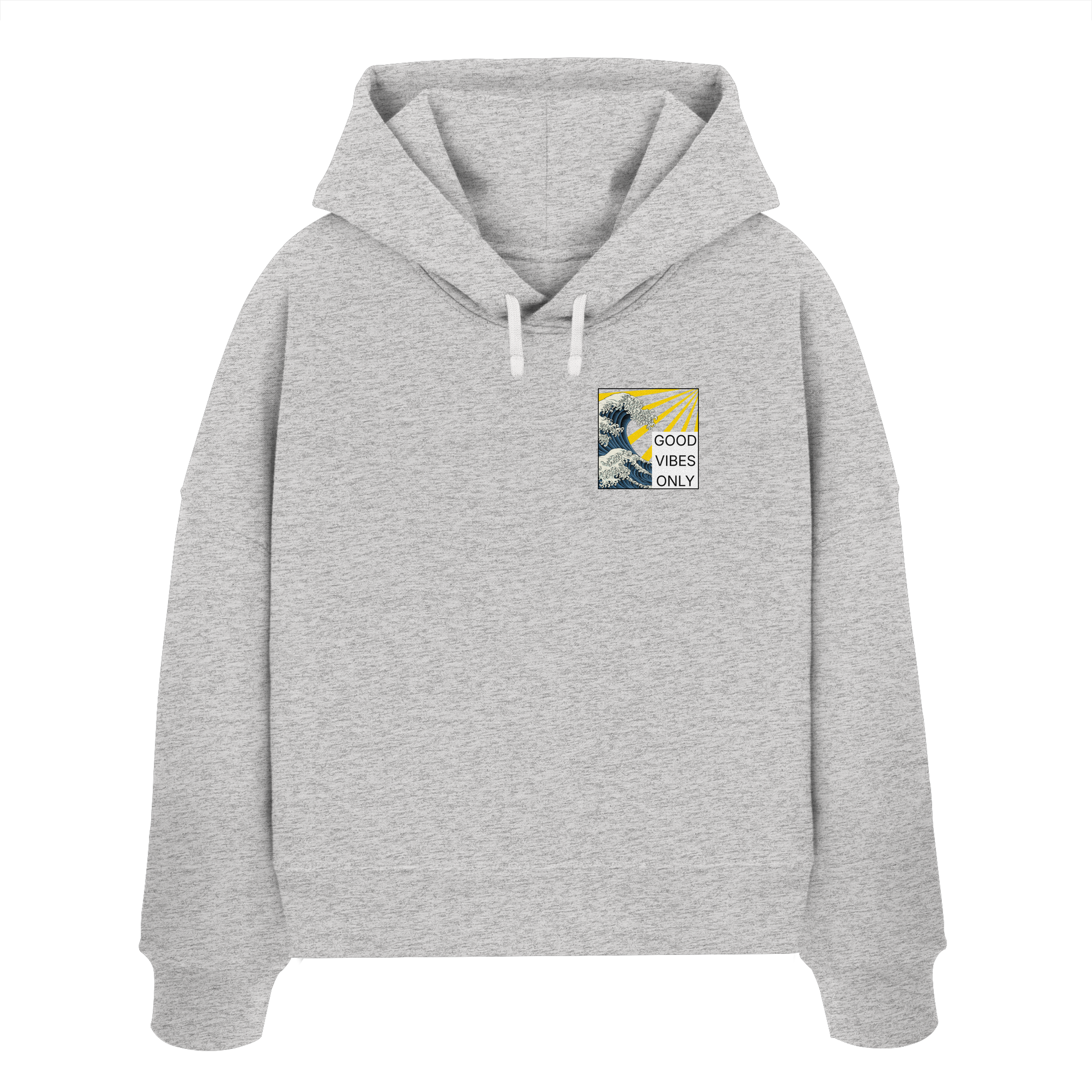 GOOD VIBES ONLY 2.0 - Womens Organic Boxcut Hoodie