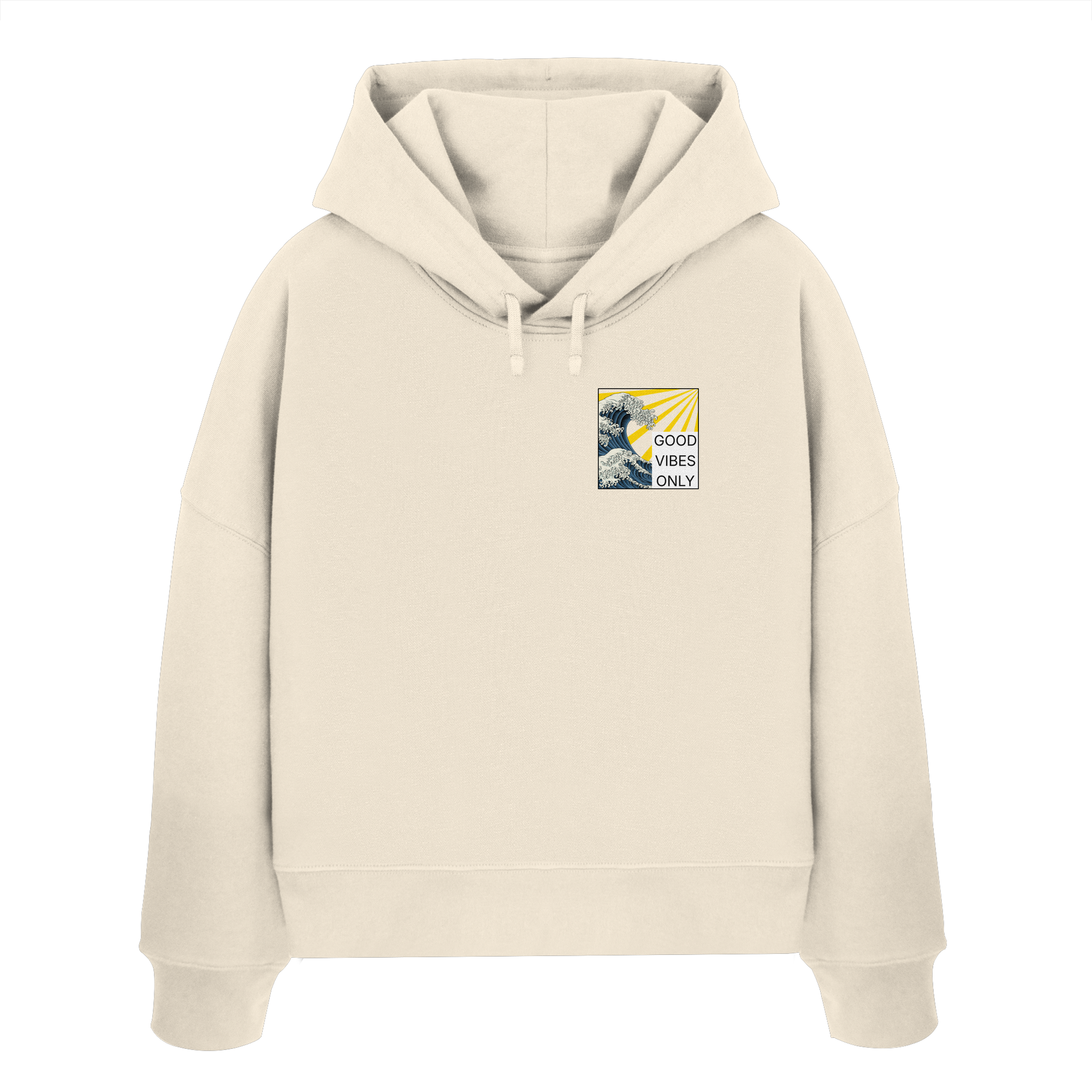 GOOD VIBES ONLY 2.0 - Womens Organic Boxcut Hoodie